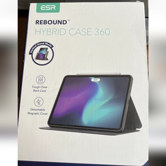 ESR iPad Pro 12.9″ (2022/2021) Rebound Hybrid Case 360 - Black CaseESR iPad Pro - Picture 1 of 10